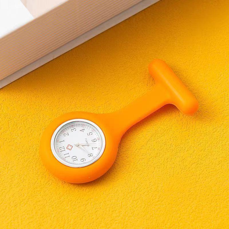 Силиконовые часы для медсестры с зажимом, медицинские карманные часы для студентов, женщин и мужчин, идеально подходят для униформы, больниц и клиник