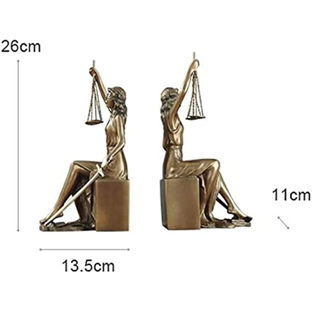 Прочный и хорошо сделанный художественный подставка для книг, домашний декор, скульптура, подставки для книг «Справедливость», «Богиня правосудия», подставка для книг, украшение для библиотеки, домашний офис