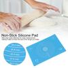 64x45 см термостойкий силиконовый коврик для теста с антипригарным покрытием и весами для выпечки(синий )