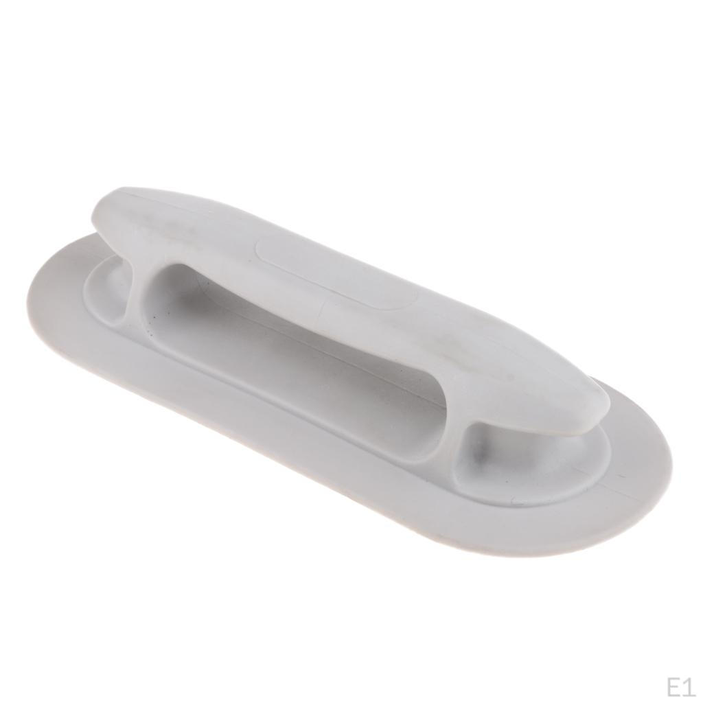 Ручка подлокотника с нейлоновым ремнем из ПВХ для надувного каноэ-каяка, белая 22,2x9 см