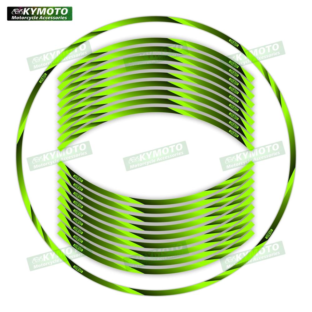 For XSR700 XSR 700 motorcycle accessories 17 inch front and rear wheel decals fairing hub modified reflective stripe stickers