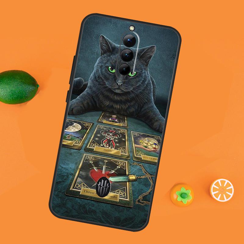 Witchcraft Halloween Cat Dark Witch Case For ZTE Nubia Red Magic 9 Pro 8 8S Pro Plus Red Magic 6 7 6S 7S Pro 5G 5S 6R Cover