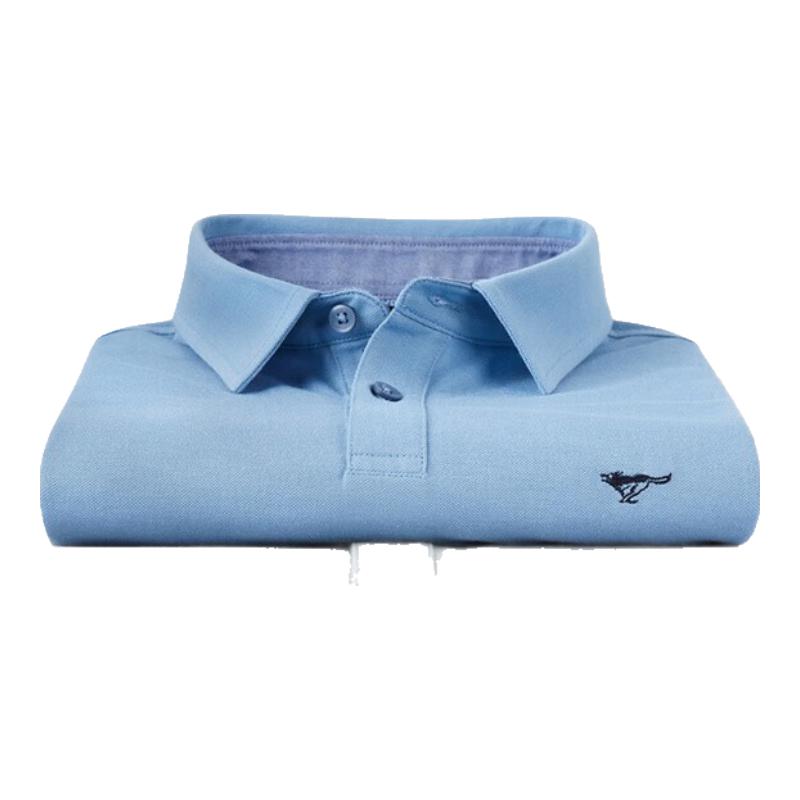Мужская летняя антибактериальная рубашка-поло в стиле business casual Sevenwolves