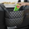 1pc Leather Car Seat Back Organize- Storage Mesh Bag Large Capacity with Hanging Mount, Lightweight Organizer Car Accessory