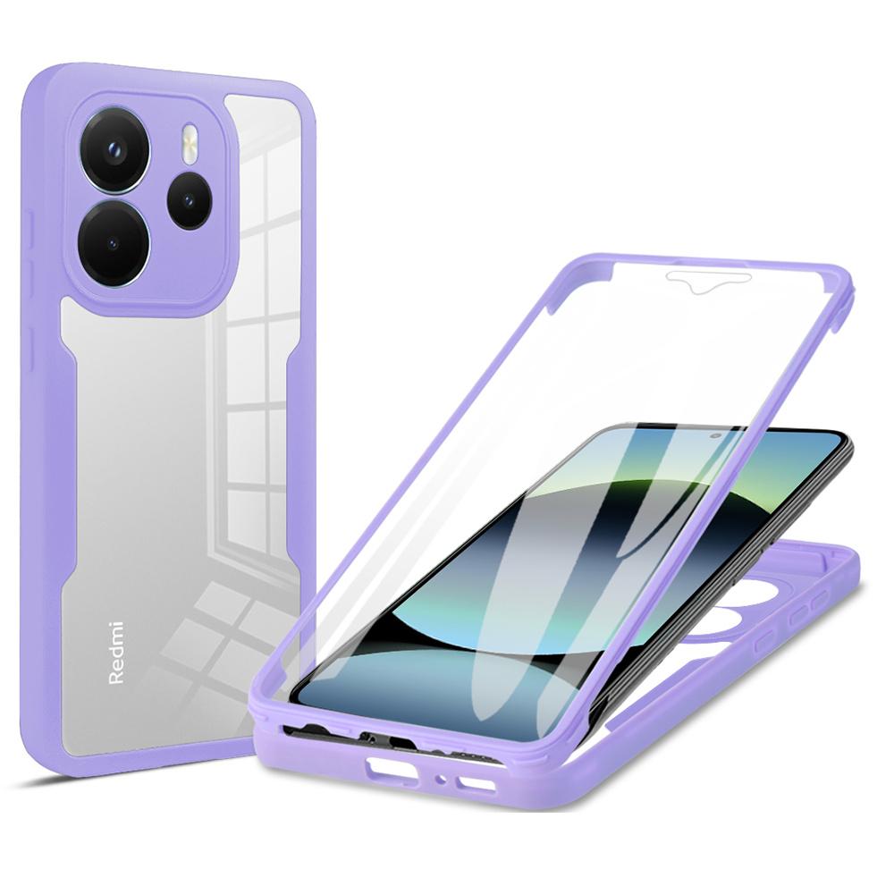 Для Xiaomi Redmi Note 14 4G (164,84мм) Чехол Акрил + ТПУ Прозрачный Чехол для Телефона с PET-пленкой для Экрана