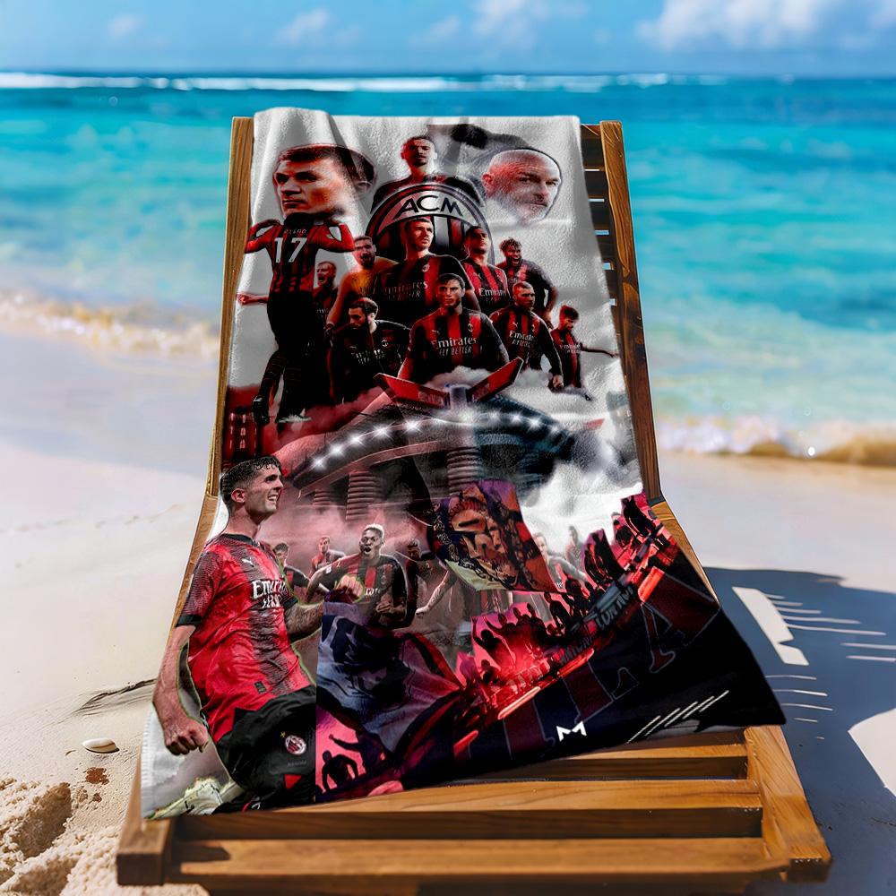 Ac Milan Beach Towel Soft Durable Quickdry Comfortable Lightweight
