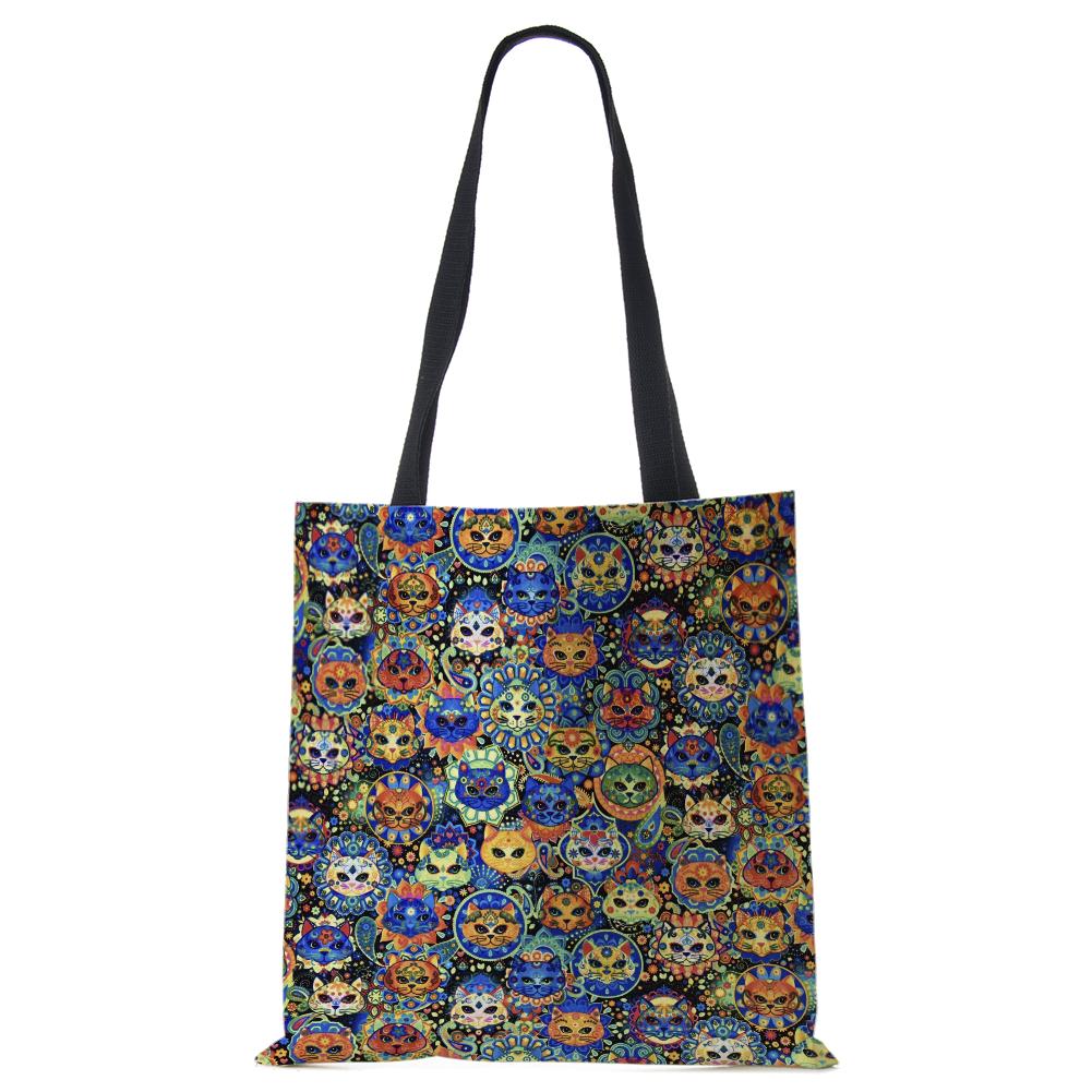 Женская сумка на плечо, многоразовые сумки, продуктовые складные дорожные школьные пляжные сумки