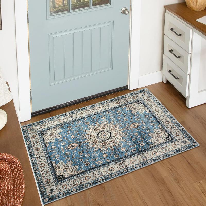 Carpet Boho Entry Door Mat Entry Rug Bathroom Floor Mat Small Rug Stain Resistant Washable Rug Home Decor