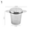 Reusable Infuser Fine Stainless Steel Coffee Lid Leaf Spice Filter Infuser Tea Strainer Filters