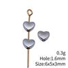 Сердце Свободные Бусины Для Валентиновского Браслета Ожерелья DIY Винтажные Материалы Для Изготовления Украшений Для Шармов