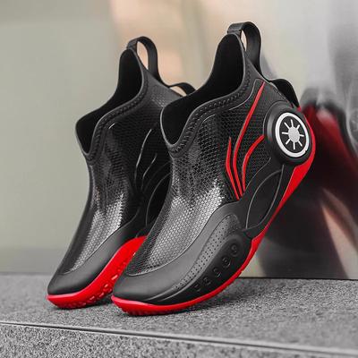 Новые модные и универсальные дождевые туфли для пар на лето, короткие водонепроницаемые туфли для улицы, легкие женские резиновые туфли