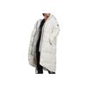 Adidas Womens Big Baffle Down Coat With Zipper And Hood Women Coat White GQ2509