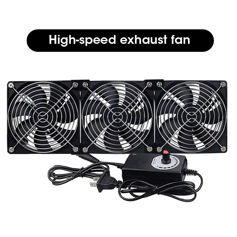 120mm USB Powered PC Router Fans With Speed Controller High Airflow Cooling Fan For Router Modem Receiver, Farm Cooling Fan