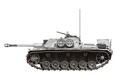 Пластиковая модель немецкой самоходной установки StuG III Type G, изготовленная в феврале 1943 г., масштаб MA72103, 1/72, с зимними условиями