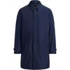 Polo Solid Color Mid-Length Polo Collar Single-Breasted Long Sleeve Jacket Men Jackets Navy-Blue 710938513-001