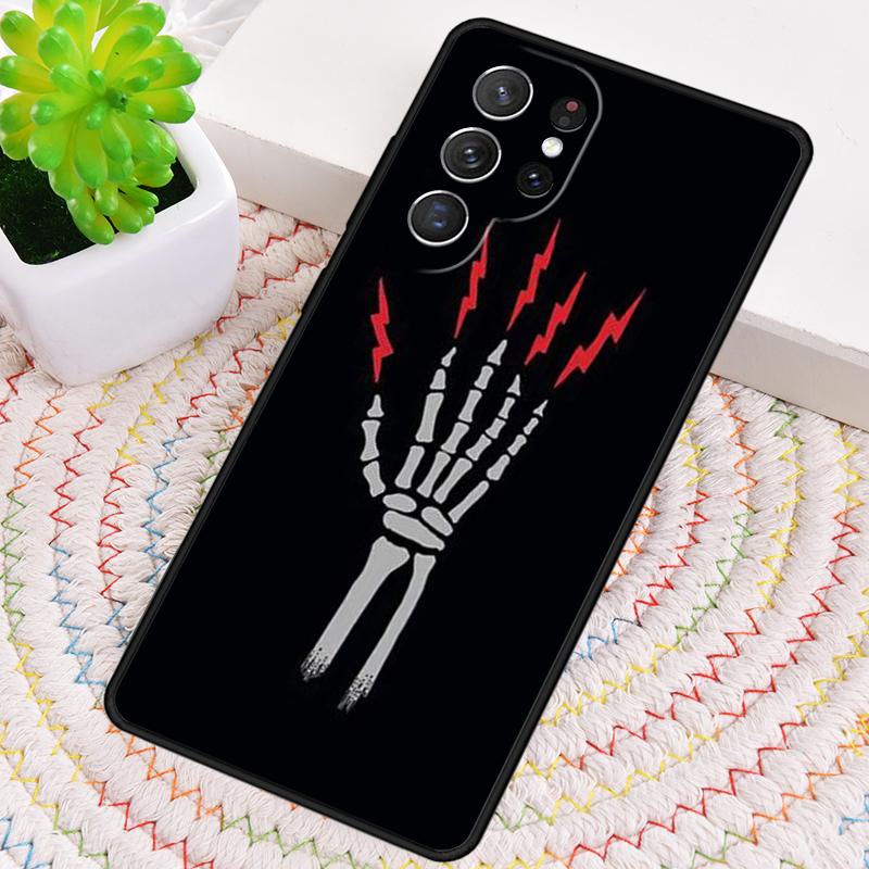 Силиконовый чехол для телефона «Молнии и кости» для Samsung Galaxy note 10 pro S26 S25 S24 S23 S22 S21 Plus S25Ultra Capa Cover