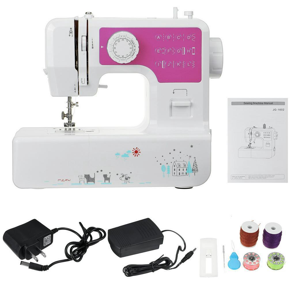 Сделай сам 12 стежков бытовая портновская одежда мини настольная электрическая швейная машина новая 11,61''x5,11''x10,03''
