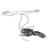 316L Stainless Steel Reaper's Scythe Skull Pendant Grim Reaper Gothic Death Pendant Necklace Jewelry