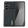 DG.MING M1 Series for Samsung Galaxy Z Fold7 5G Phone Case PU + TPU + PC Back Cover with Magnetic Tri-Fold Wallet Kickstand