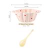 Dishes and Dishes Set Ceramic Underglaze Color Binaural Flower Love Pumpkin Cute Instant Noodle Bowl Household Simple and Modern