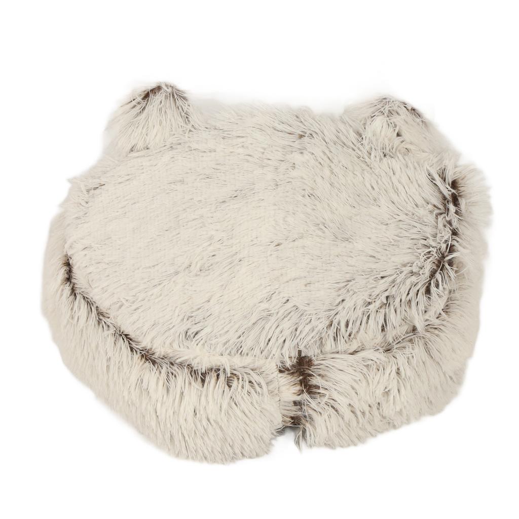 Cat Cave Bed Semi Enclosed Soft Comfortable Warm Cozy Fluffy All Seasons Universal Plush Pet Sleeping Bed for Cats Dogs