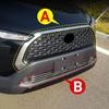 Для Toyota Corolla Cross XG10 2021 2022 2023 гибридный автомобиль из нержавеющей стали передний бампер центральная решетка декор рамка крышка логотип отделка наклейки