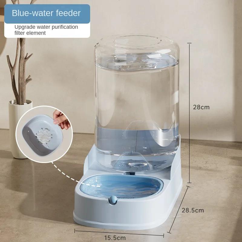 Новый дизайн, автоматическая кормушка для домашних животных и диспенсер для воды, миска большой емкости для собак и кошек, товары для животных