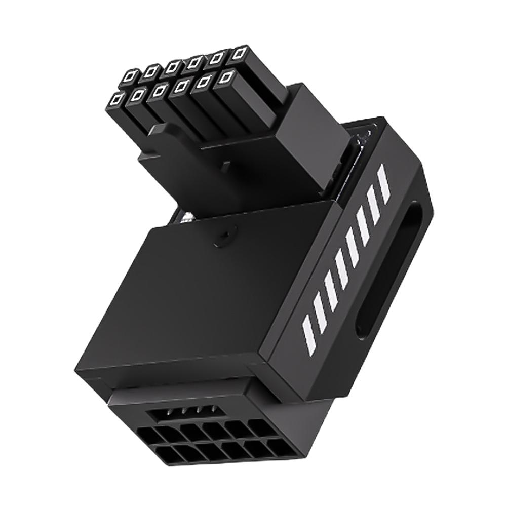 600W 12+4pin 12V HPWR Adapter 90 Degree Right Angle 16pin 12VHPWR PCI-e 5.0 16pin Power Adapter for RTX 3090Ti 4070Ti 4080