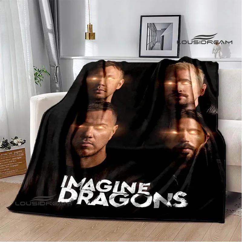 Одеяла с принтом рок-группы Imagine Dragons, фланелевое теплое одеяло, мягкое уютное одеяло, дорожные одеяла, подкладка для кровати, подарок на день рождения