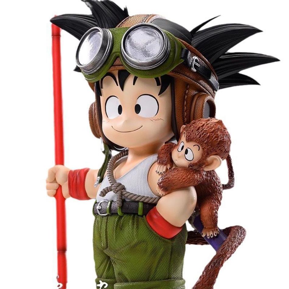 New 16cm Anime Dragon Ball Son Goku Figure With Monkey Kid Goku Action Figure PVC Collectible Anime Figure Ornaments Model Toys