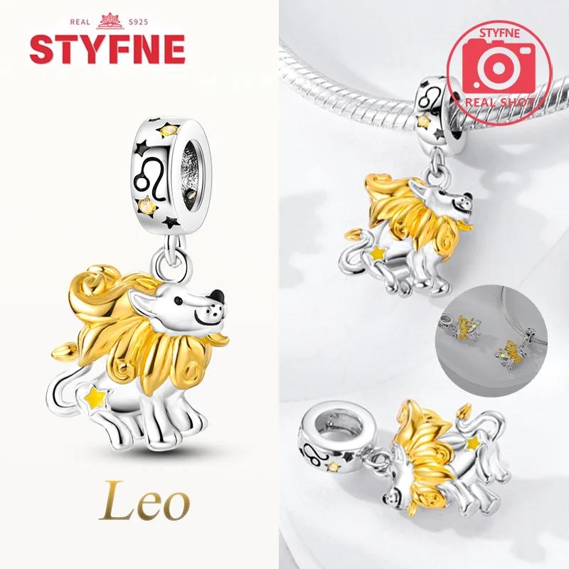 Медные Светящиеся Созвездия Скорпион Овен Рак Подвески Шармы Бусина Подходят к Оригинальному Браслету DIY Украшения Для Женщин Подарки