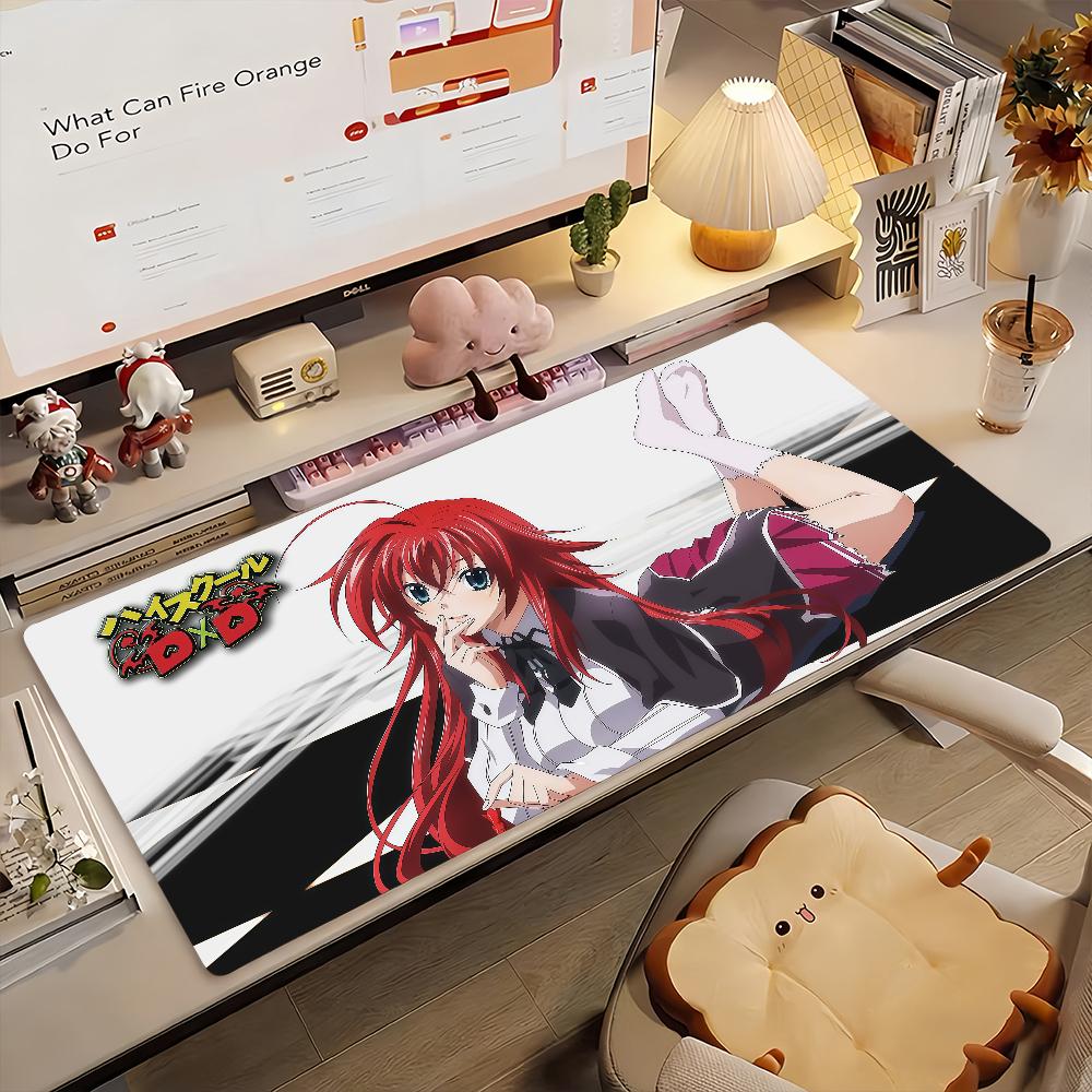High School DxD Риас Гремори Коврик для мыши Компьютер Ноутбук Резиновый Нескользящий Коврик для мыши Коврик для мыши Игроки Декор Настольный коврик
