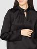Front Opening Satin Tops LWFT204162 BLK Japan F [Lily Brown] Women's (FREE Size)