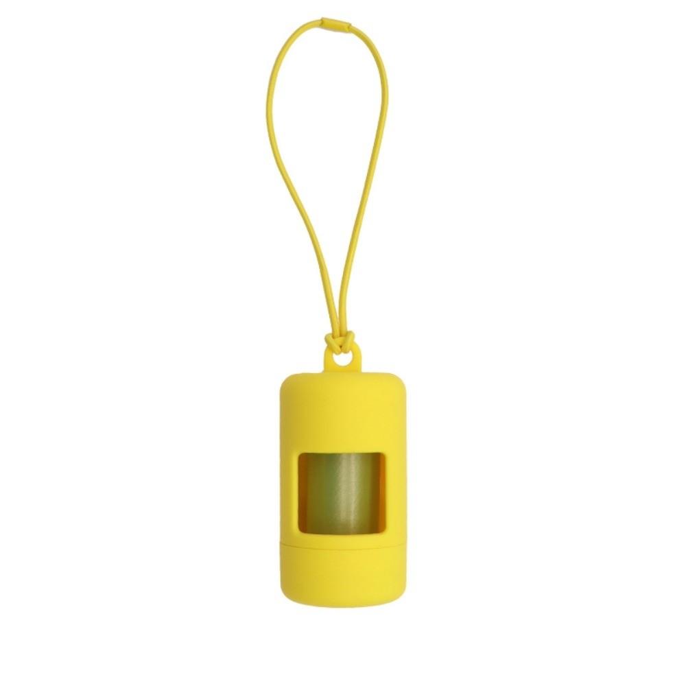Solid Color Pet Garbage Bag Dispenser Plastic Cylinder Pet Waste Carrier  Outdoor Use