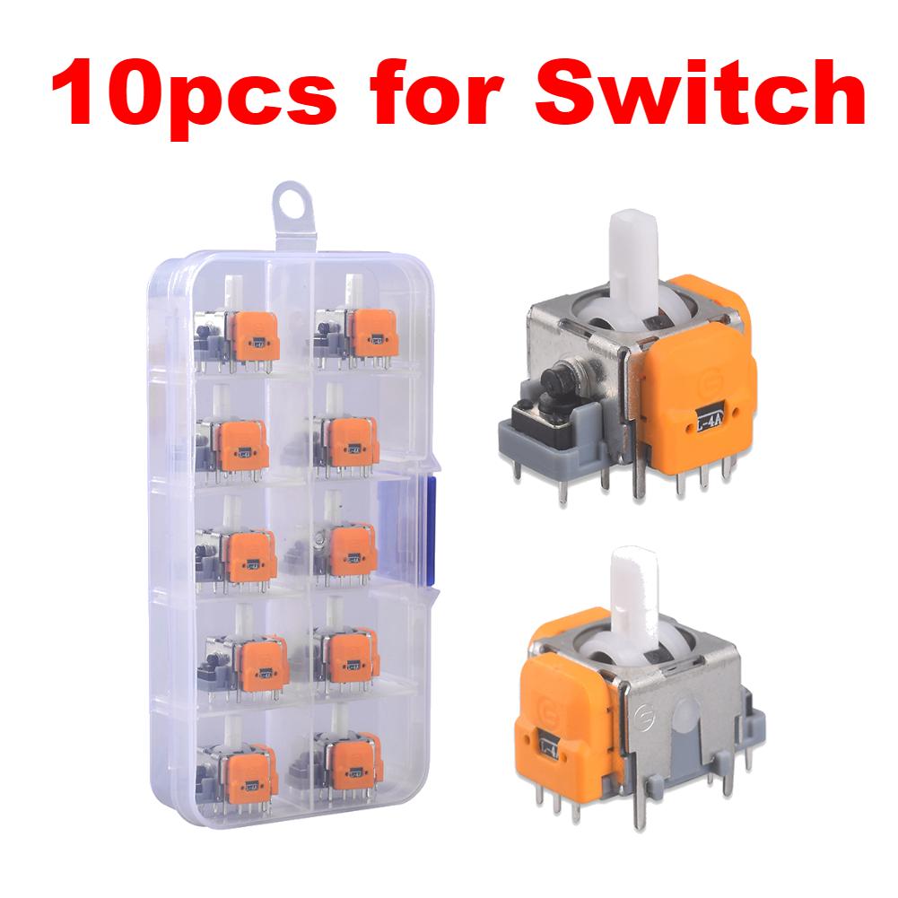 10/2PCS 3D Hall Effect Joystick Analog Stick Sensor Module No Drifting Thumbsticks Module Repair Parts for PS4/5 for XBox/Switch