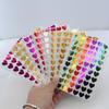 600pcs/10 Sheets Laser Hearts Love Stickers Glitter Adhesive Heart Sticker Labels For Student Planner Scrapbook