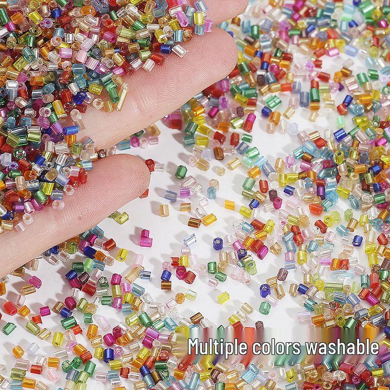 Сделай сам Ручная работа Заколка с бусинами: Стеклянные бусины для вышивания крестом, посеребренная фурнитура для свадебного платья/сумки