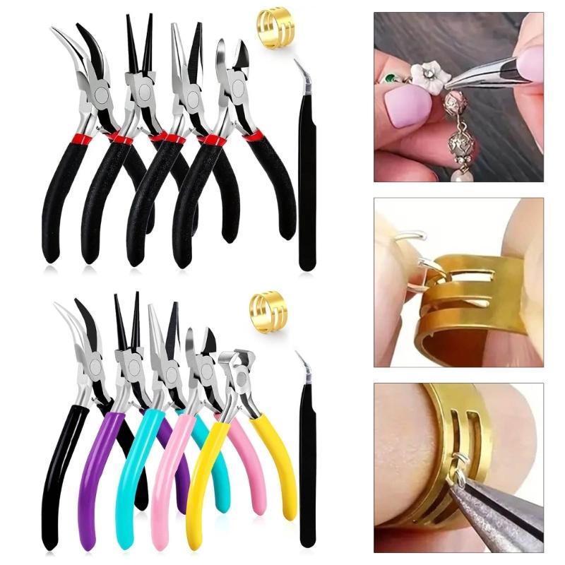 Practical Jewelry Plier Set Essential Craft Supplies Tools for Jewelry Designs Beading and Repair Fashion Accessory