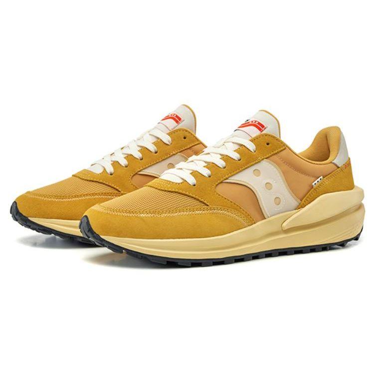 SAUCONY Jazz Renew Сетка Нейлон Удобные Универсальные Прочные Дышащие Низкие Повседневные Кроссовки Унисекс Желтый S79040-3
