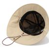 Quick-drying Wide Brim Sun Hat Solid Color Hiking Hat Breathable Drawstring Fisherman Hat  Travel