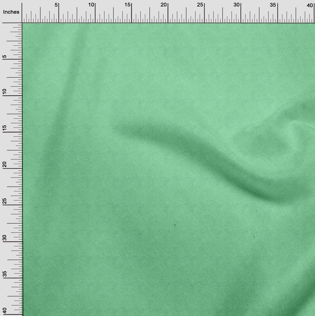 oneOone Cotton Flex Light Mint Green Fabric Floral Block Quilting Supplies Print Sewing Fabric By The Yard 40 Inch
