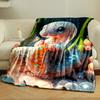 Cute Sparkling Snake Blanket bedroom Blanket for Livingroom Couch lunch break Soft throw for Friend's festival Gift