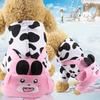 Autumn and Winter Four-legged Transformation Pet Dog Cat Clothes Teddy Fight Autumn and Winter Dog Clothing Cat Supplies Warm and Thicker