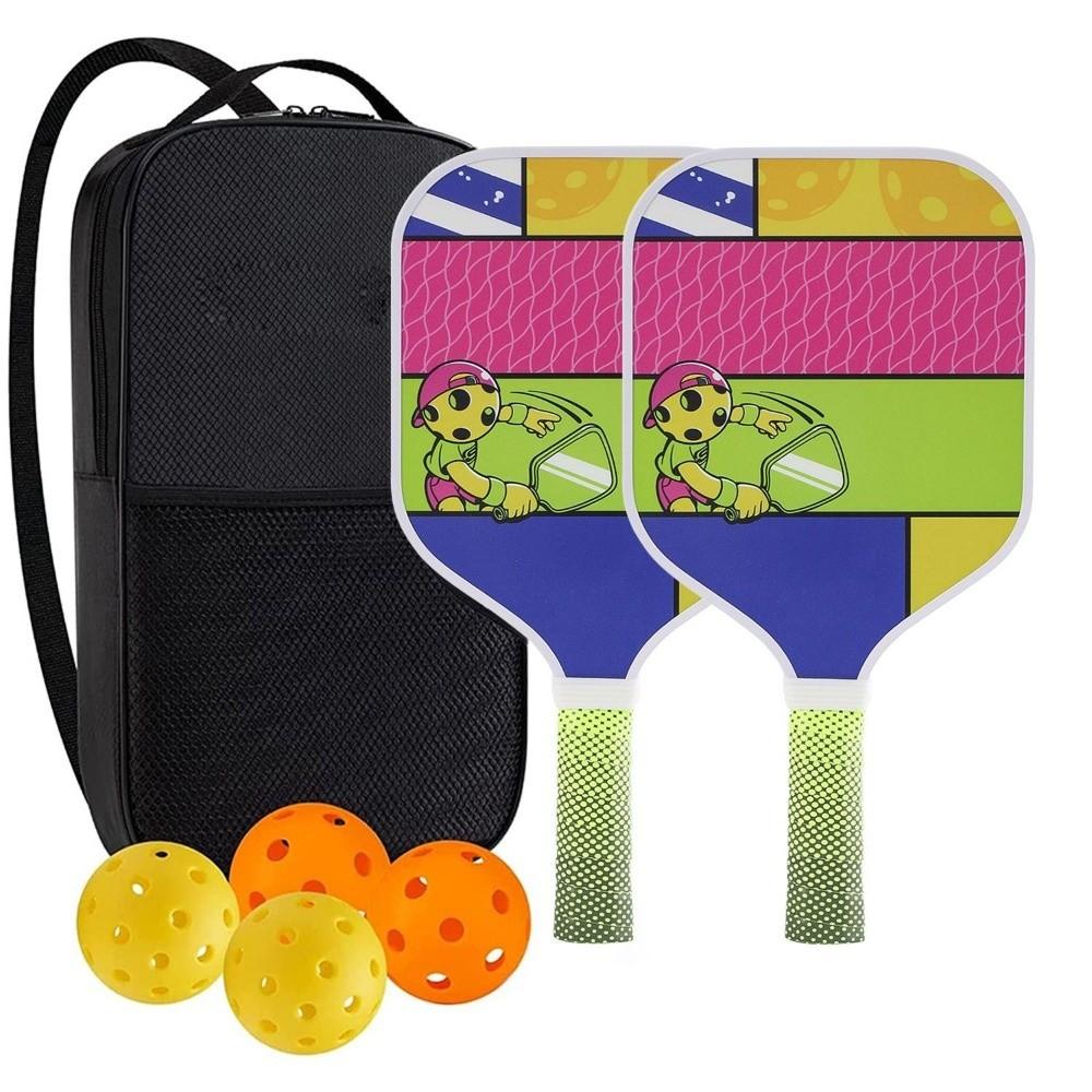 Lightweight Children's Pickleball Set Cartoon Children's Pickleball Rackets Pickle Ball Equipment