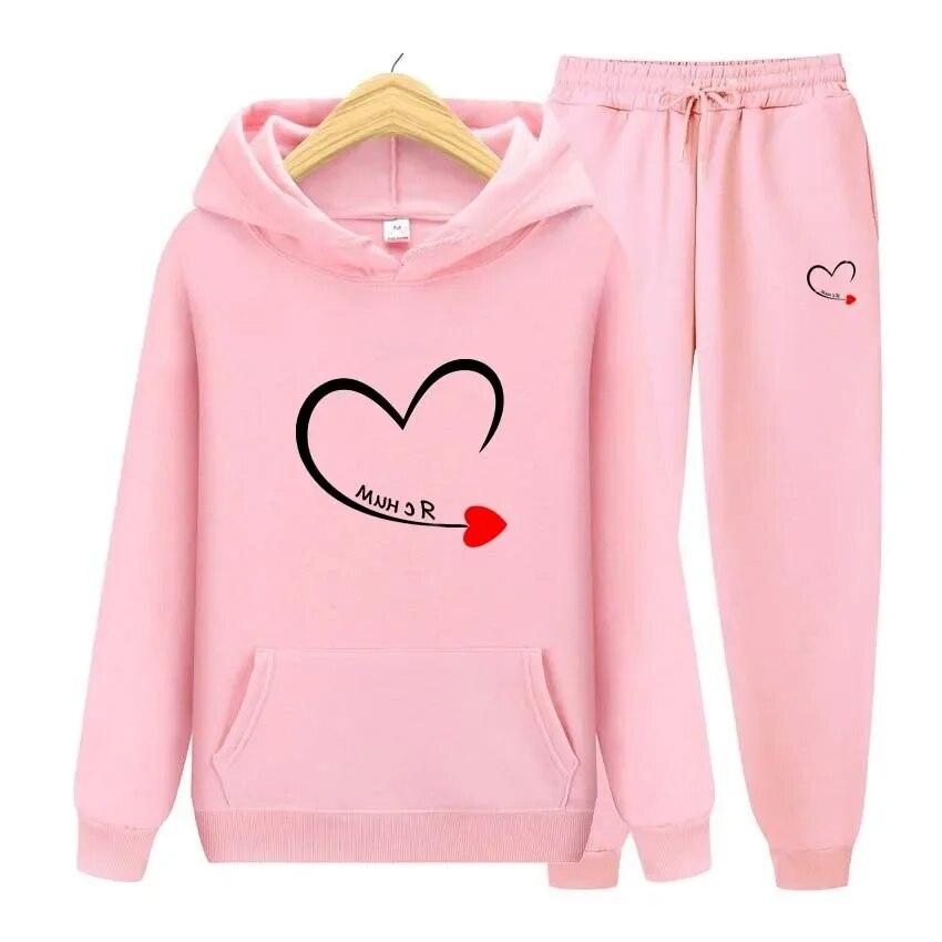 Толстовка с принтом King Queen для пар, толстовка с длинными рукавами, брюки для бега, лоскутный костюм для фитнеса и бега, повседневная одежда