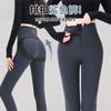 Grey Breasted Zipper Shark Pants Women's New Autumn Belly Yoga Pants Hip-lifting Elastic Leggings