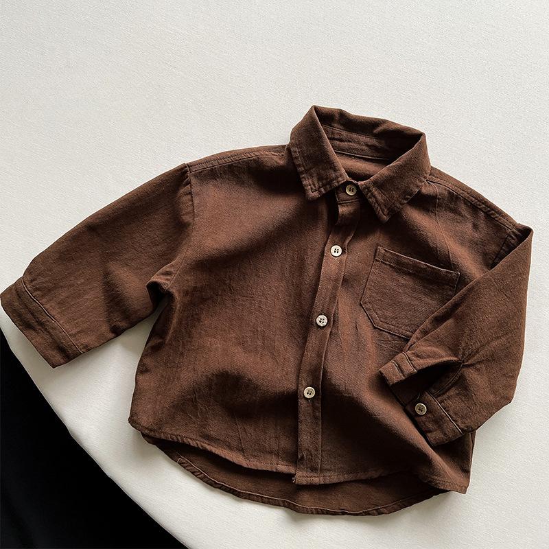 Korean Shirt for Boys and Girls Long Sleeved Shirt for Children Trendy Jacket for Children