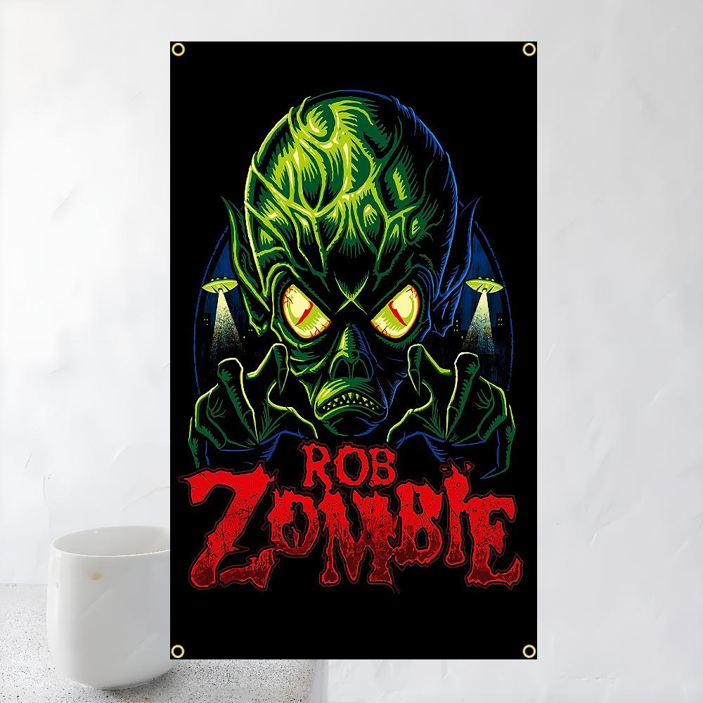 60x90см 90x150см Флаг группы Singer R-Rob Zombies Полиэстер Цифровая печать Баннер Для стены спальни Настенный ковер для улицы