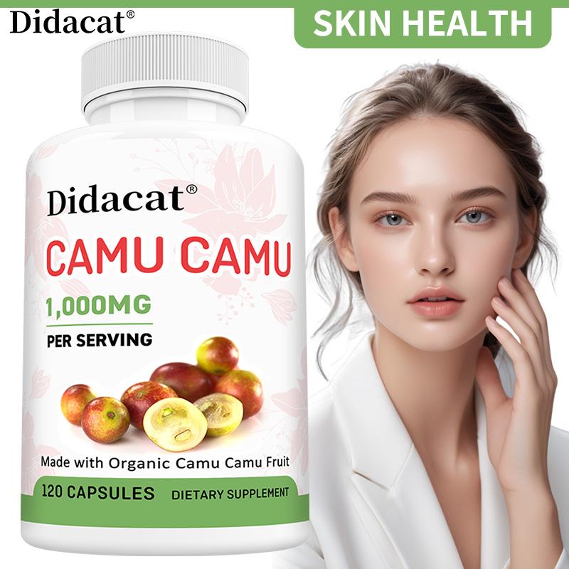 Camu Camu Dietary Supplement Capsules, 1000mg Per Serving, 120 Vegetable Capsules, 60‑Day Supply