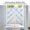 Радужная пленка для окон с эффектом конфиденциальности для стеклянных окон, неклеящаяся пленка, декоративные наклейки на окна для домашнего офиса, защита от ультрафиолета